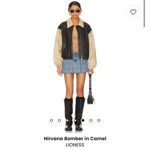Lioness Nirvana Bomber Jacket in Camel